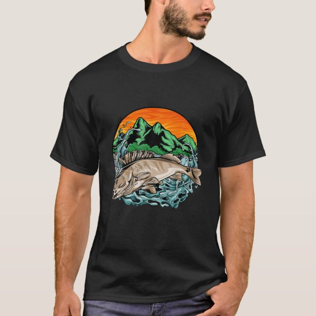 Forellen Fischen Natur für Berge Lover und Fi T-Shirt (Vorderseite)