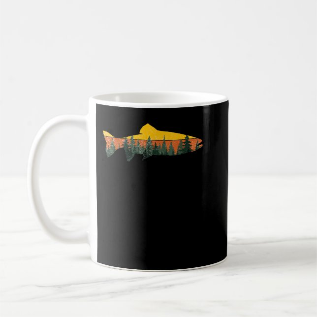 Forellen Fischen Outdoor Forest Nature Wildlife F Kaffeetasse (Links)