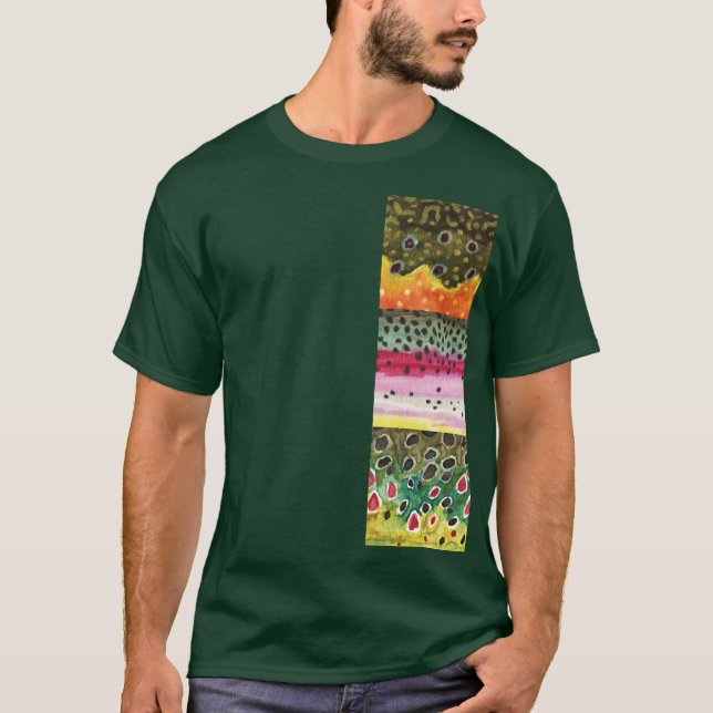 Forellen-Haut: Brachbrunnen - Fischfang T-Shirt (Vorderseite)