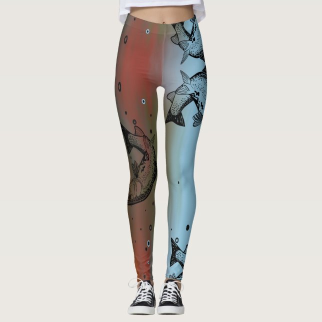 Forellen Leggings (Vorderseite)