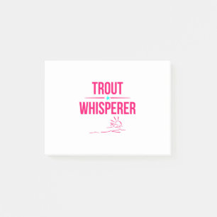 Forellen Whisperer Angler Spaß Fischen Post-it Klebezettel