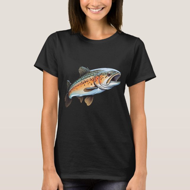 Forellenangeln T-Shirt (Vorderseite)