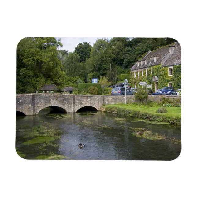 Forellenbach im Dorf Bibury, Magnet (Horizontal)