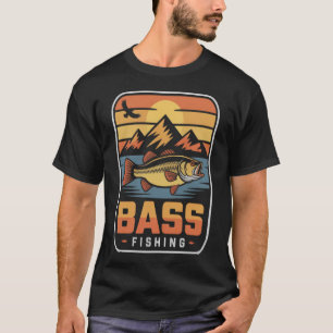 Forellenbarsch-Angelmotiv T-Shirt