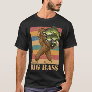 Forellenbarsch-Angeln für Männer Cooles Fischjagen T-Shirt