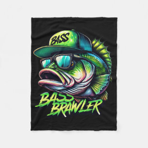 Forellenbarsch-Angler Fleecedecke