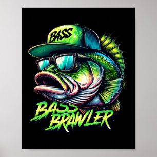 Forellenbarsch-Angler  Poster