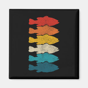 Forellenbarsch Byss Vintage Fisch Byss Angeln Fisc Magnet