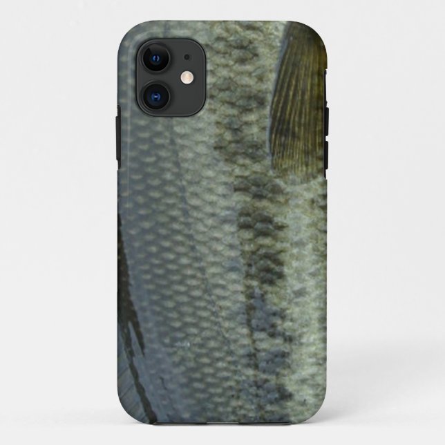 Forellenbarsch durch Patternwear© Fliegen-Fischen Case-Mate iPhone Hülle (Rückseite)