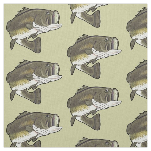 Forellenbarsch Stoff (Muster)