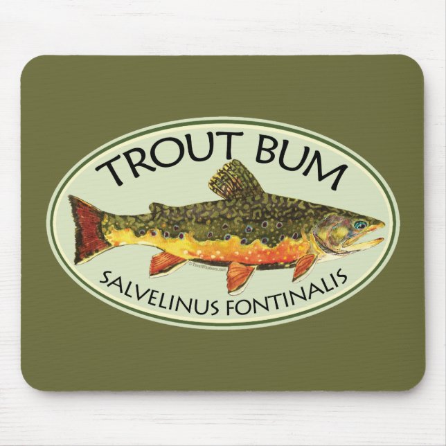 Forellenbarsche Fischerei Mousepad (Vorne)
