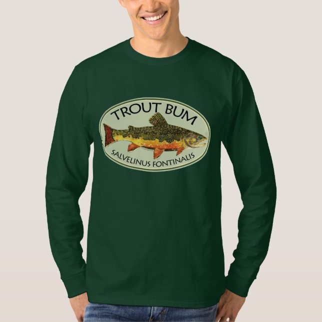 Forellenbarsche Fischerei T-Shirt (Vorderseite)