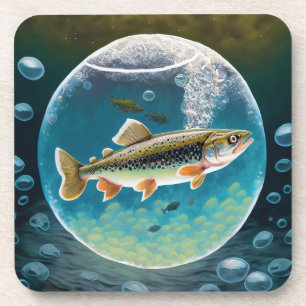 Forellenfisch Untersetzer