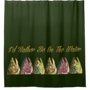 Forellenfischerei Duschvorhang