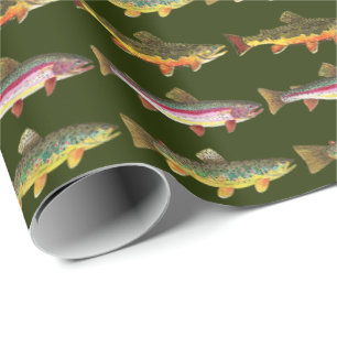 Forellenfischerei Geschenkpapier