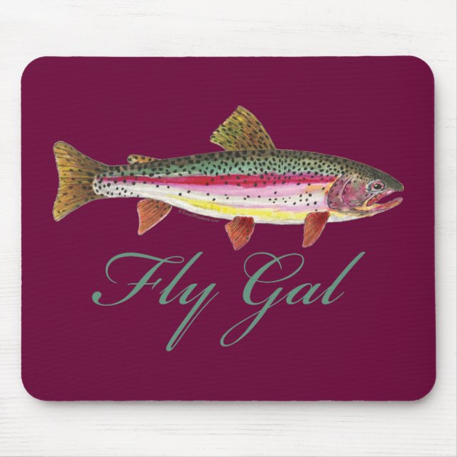 Forellenfischerei Mousepad (Vorne)