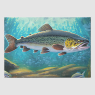 Forellenfischerei Seidenpapier