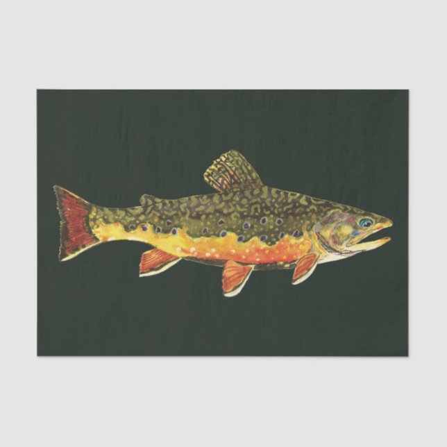 Forellenfischerei Seidenpapier (Vorderseite)