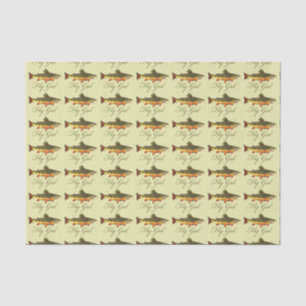 Forellenfischerei Seidenpapier