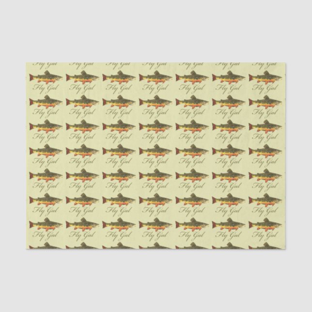 Forellenfischerei Seidenpapier (Vorderseite)