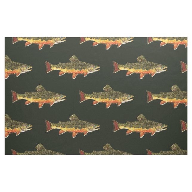 Forellenfischerei Stoff (Yard (91,4 cm))