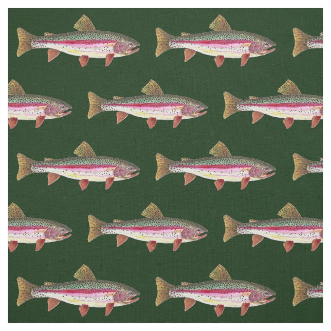 Forellenfischerei Stoff (Muster)