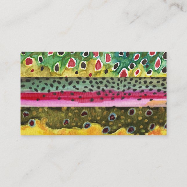 Forellenfischerei Visitenkarte (Vorderseite)