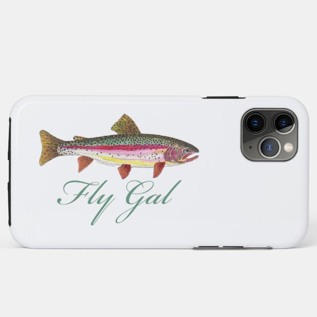 Forellenfliegenfischen Case-Mate iPhone Hülle (Rückseite (Horizontal))