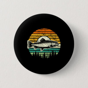 Forellenfliegenfischen Outdoor Wald Natur Wildnis Button
