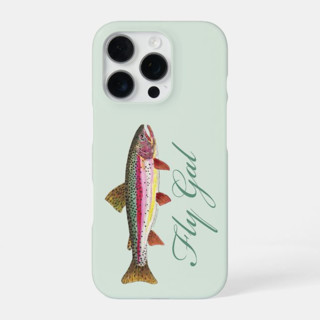 Forellenflyfischen iPhone 16 Pro Hülle (Rückseite)