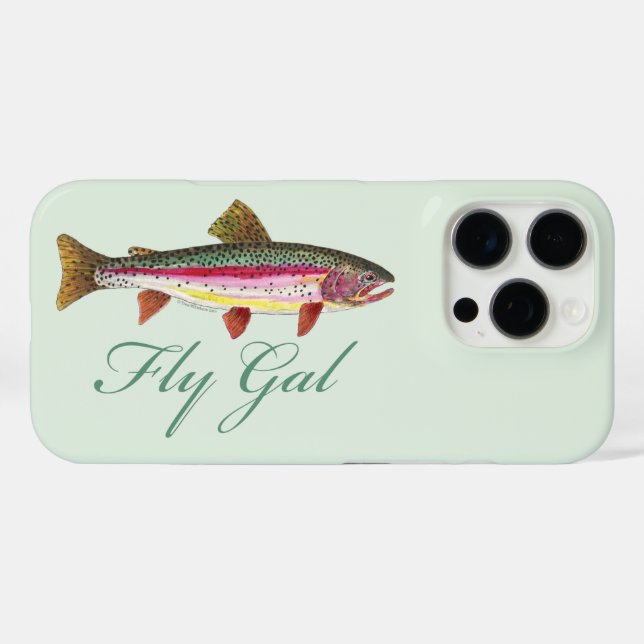 Forellenflyfischen iPhone 16 Pro Hülle (Rückseite (Horizontal))