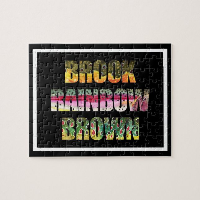 Forellenhäute des Bachs, Regenbogen, Braunen (Horizontal)