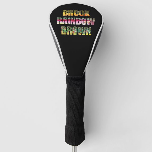 Forellenhäute des Bachs, Regenbogen, Braunen Golf Headcover (Vorderseite)