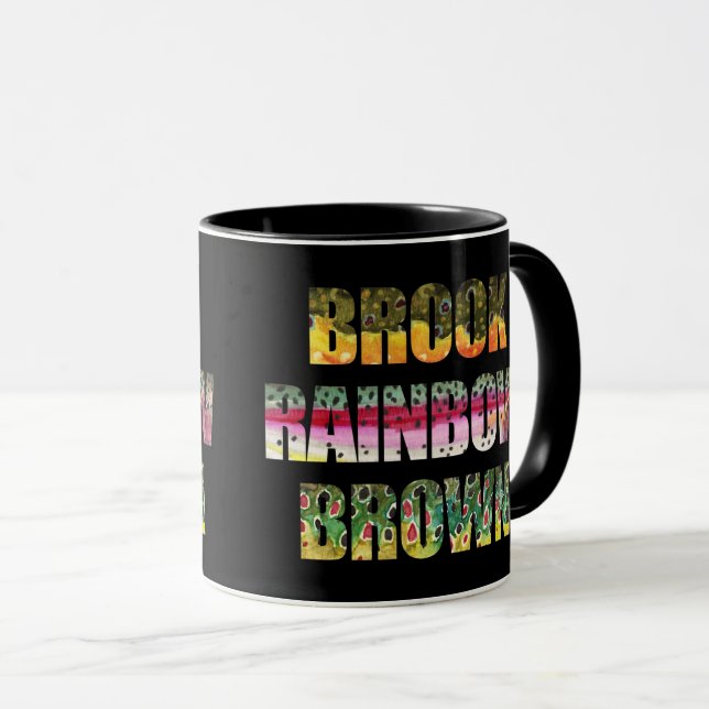 Forellenhäute des Bachs, Regenbogen, Braunen Tasse (VorderseiteRechts)