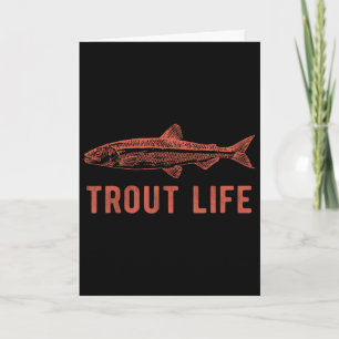 Forellenleben-Angeln-Noveltät-Angler-Geschenk  Karte