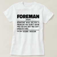 Foreman Noun Definition Beruflich Father Funny