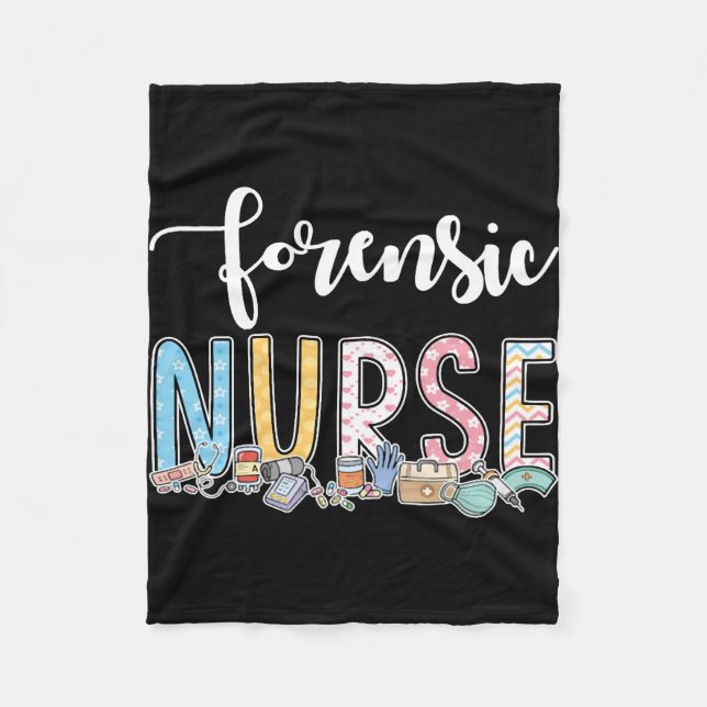 Forensic Nurse Gift Idea Fleecedecke (Vorderseite)
