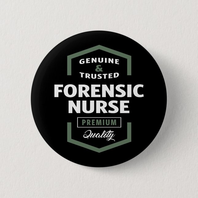 Forensic Nurse Logo Geschenkideen Button (Vorderseite)