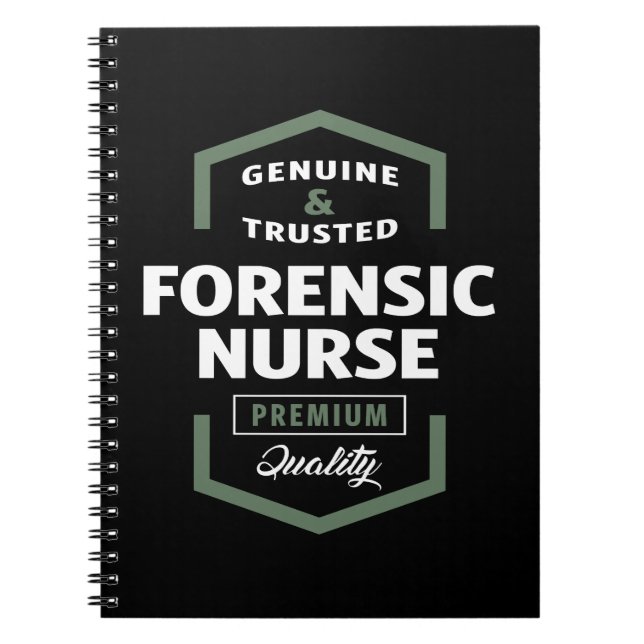 Forensic Nurse Logo Geschenkideen Notizblock (Vorderseite)