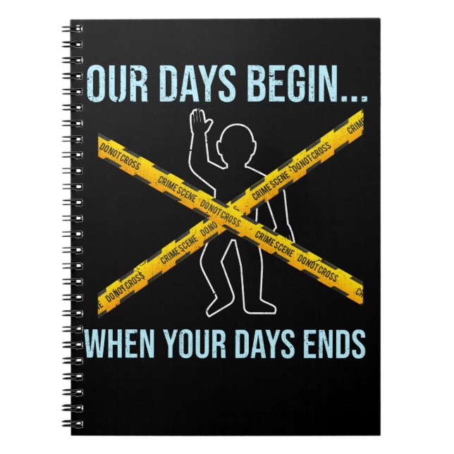 Forensic Science Detective Forensics Scientists Notizblock (Vorderseite)