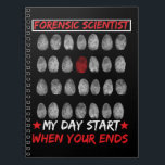 Forensic Science Fingerprint DNA Detective Notizblock<br><div class="desc">Forensic Science Fingerprint DNA Detective. Forensic Science Criminology Investigator.</div>