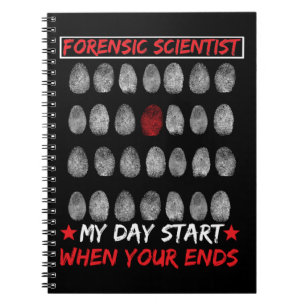 Forensic Science Fingerprint DNA Detective Notizblock