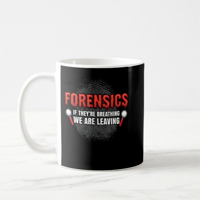 Forensic Science Funny Crime Scene Evidence DNA Cr Kaffeetasse (Links)
