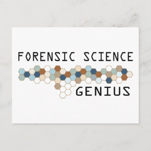 Forensic Science Genius Postkarte