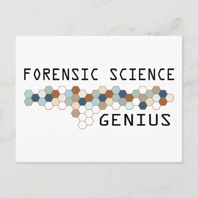 Forensic Science Genius Postkarte (Vorderseite)