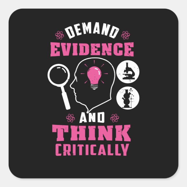 Forensic Science Investigation Science Geek Quadratischer Aufkleber (Vorderseite)
