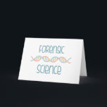 Forensic Science Karte<br><div class="desc">Kids will like this design wir haben Book bag for science class.</div>