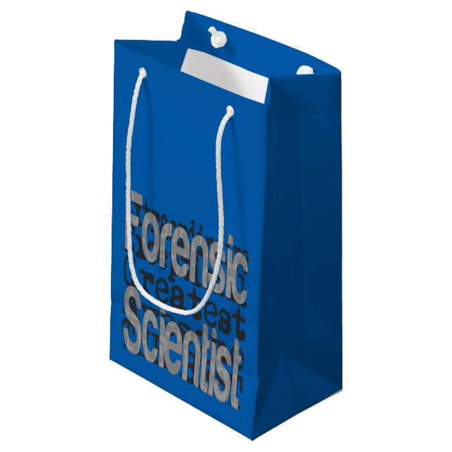 Forensic Scientist Extraordinaire Kleine Geschenktüte (Vorderseite Schrägansicht)