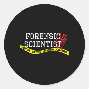 Forensic Scientist Forensic Science Runder Aufkleber
