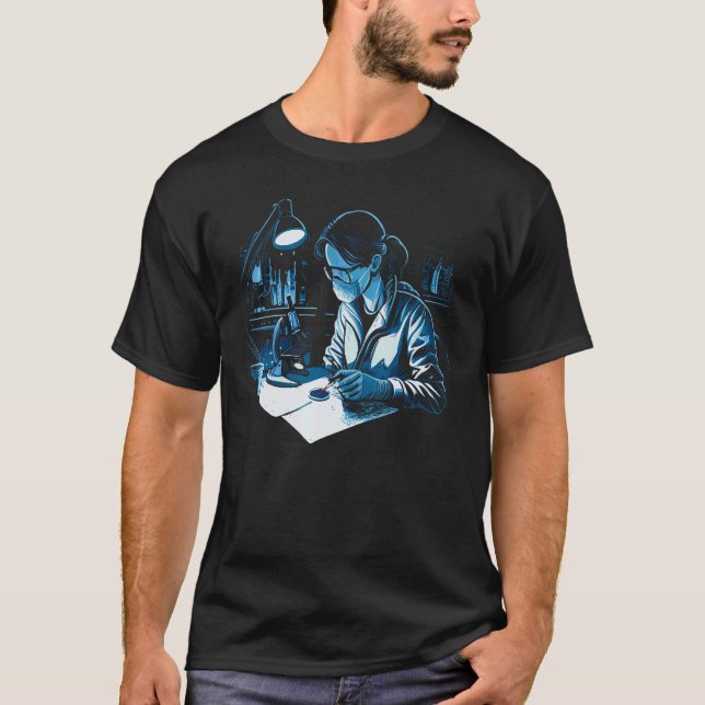 Forensic Scientist Work Chemistry Experiment Educa T-Shirt (Vorderseite)